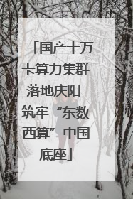 国产十万卡算力集群落地庆阳 筑牢“东数西算”中国底座