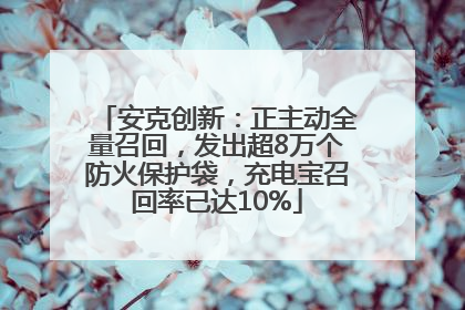 安克创新：正主动全量召回，发出超8万个防火保护袋，充电宝召回率已达10%