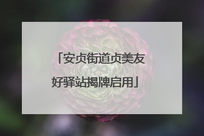 安贞街道贞美友好驿站揭牌启用