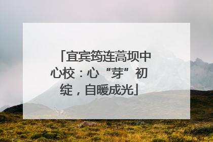 宜宾筠连蒿坝中心校：心“芽”初绽，自暖成光
