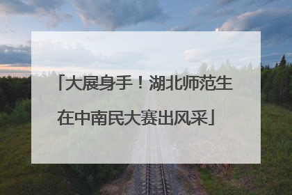 大展身手！湖北师范生在中南民大赛出风采