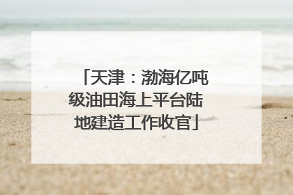 天津：渤海亿吨级油田海上平台陆地建造工作收官