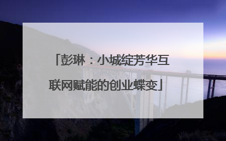 彭琳：小城绽芳华互联网赋能的创业蝶变