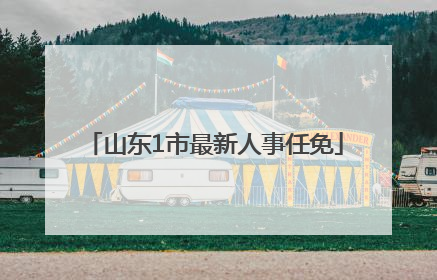 山东1市最新人事任免