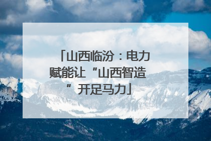 山西临汾：电力赋能让“山西智造”开足马力