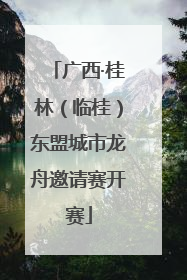 广西·桂林（临桂）东盟城市龙舟邀请赛开赛