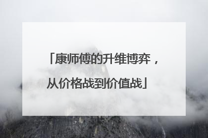 康师傅的升维博弈，从价格战到价值战