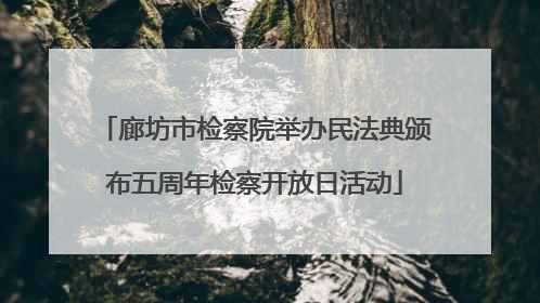廊坊市检察院举办民法典颁布五周年检察开放日活动