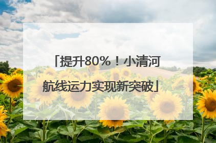 提升80％！小清河航线运力实现新突破