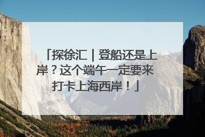探徐汇｜登船还是上岸？这个端午一定要来打卡上海西岸！