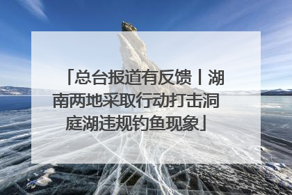 总台报道有反馈丨湖南两地采取行动打击洞庭湖违规钓鱼现象