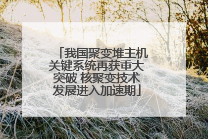 我国聚变堆主机关键系统再获重大突破 核聚变技术发展进入加速期