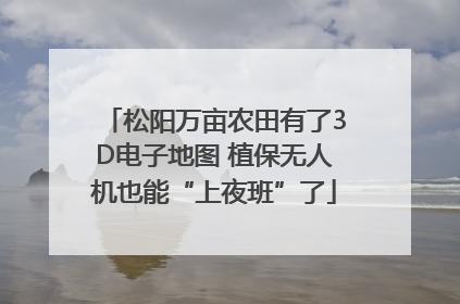 松阳万亩农田有了3D电子地图 植保无人机也能“上夜班”了
