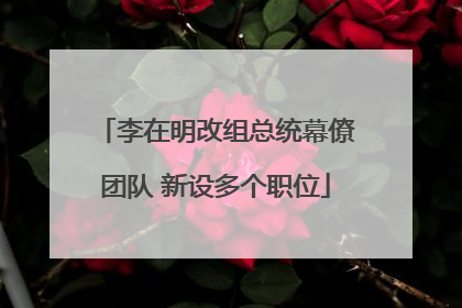 李在明改组总统幕僚团队 新设多个职位