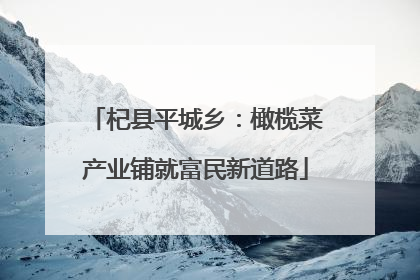 杞县平城乡：橄榄菜产业铺就富民新道路
