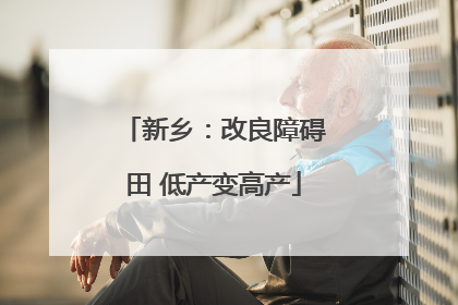 新乡：改良障碍田 低产变高产