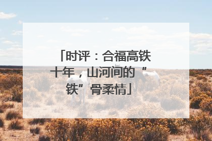时评：合福高铁十年，山河间的“铁”骨柔情