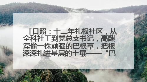 日照：十二年扎根社区，从全科社工到党总支书记，高麒滢像一株顽强的巴根草，把根深深扎进基层的土壤——“巴根草书记”的夏日叙事