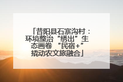 昔阳县石寨沟村：环境整治“绣出”生态画卷 “民宿+”撬动农文旅融合