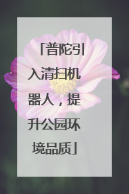 普陀引入清扫机器人，提升公园环境品质