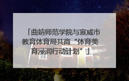 曲靖师范学院与宣威市教育体育局共商“体育美育浸润行动计划”