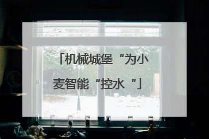 机械城堡“为小麦智能“控水“