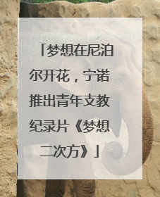 梦想在尼泊尔开花，宁诺推出青年支教纪录片《梦想二次方》