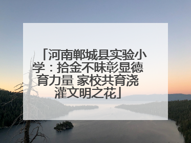 河南郸城县实验小学：拾金不昧彰显德育力量 家校共育浇灌文明之花