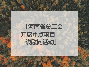 海南省总工会开展重点项目一线慰问活动