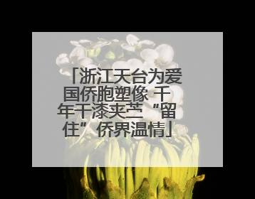 浙江天台为爱国侨胞塑像 千年干漆夹苎“留住”侨界温情
