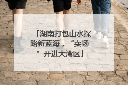 湖南打包山水探路新蓝海，“卖场”开进大湾区