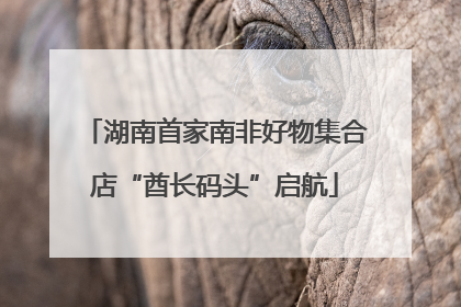 湖南首家南非好物集合店“酋长码头”启航