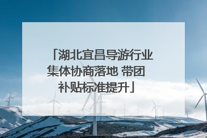 湖北宜昌导游行业集体协商落地 带团补贴标准提升