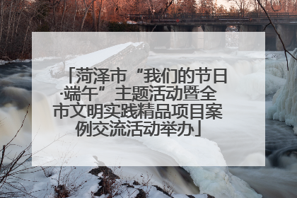 菏泽市“我们的节日·端午”主题活动暨全市文明实践精品项目案例交流活动举办