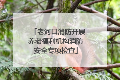 老河口消防开展养老福利机构消防安全专项检查