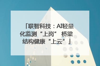 联智科技：AI轻量化监测“上岗” 桥梁结构健康“上云”