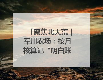 聚焦北大荒｜军川农场：按月核算记“明白账”精打细算“过紧日子”