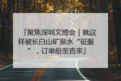 聚焦深圳文博会｜就这样被长白山矿泉水“征服”，订单纷至沓来
