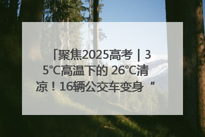 聚焦2025高考｜35℃高温下的 26℃清凉！16辆公交车变身“助考驿站”为高考护航