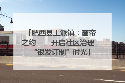 肥西县上派镇：窗帘之约——开启社区治理“银发订制”时光
