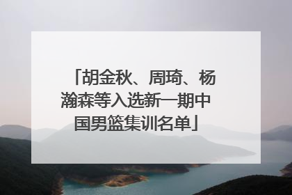 胡金秋、周琦、杨瀚森等入选新一期中国男篮集训名单