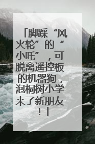 脚踩“风火轮”的“小吒”，可脱离遥控板的机器狗，泡桐树小学来了新朋友！