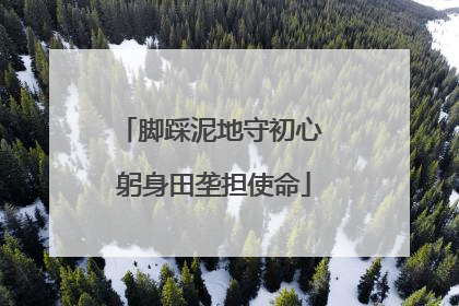 脚踩泥地守初心 躬身田垄担使命