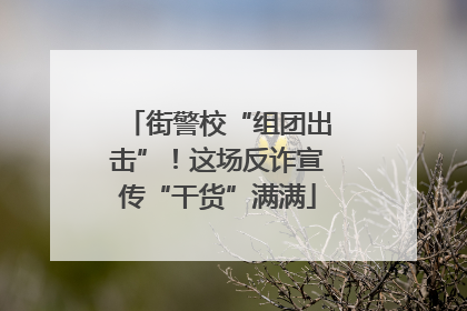 街警校“组团出击”！这场反诈宣传“干货”满满