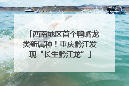西南地区首个鸭嘴龙类新属种！重庆黔江发现“长生黔江龙”