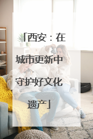西安：在城市更新中守护好文化遗产