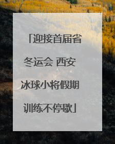 迎接首届省冬运会 西安冰球小将假期训练不停歇