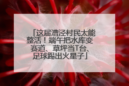 这届漕泾村民太能整活！端午把水库变赛道、草坪当T台、足球踢出火星子