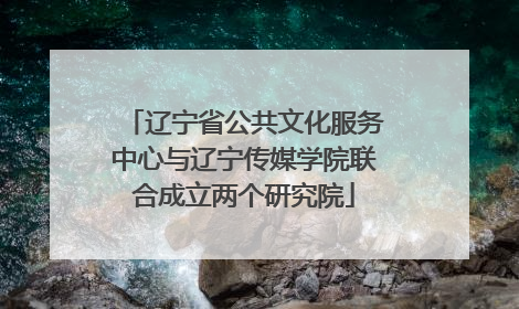 辽宁省公共文化服务中心与辽宁传媒学院联合成立两个研究院