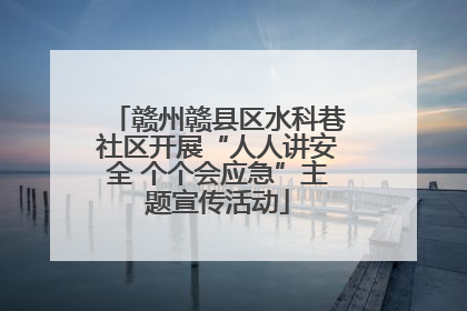 赣州赣县区水科巷社区开展“人人讲安全 个个会应急”主题宣传活动